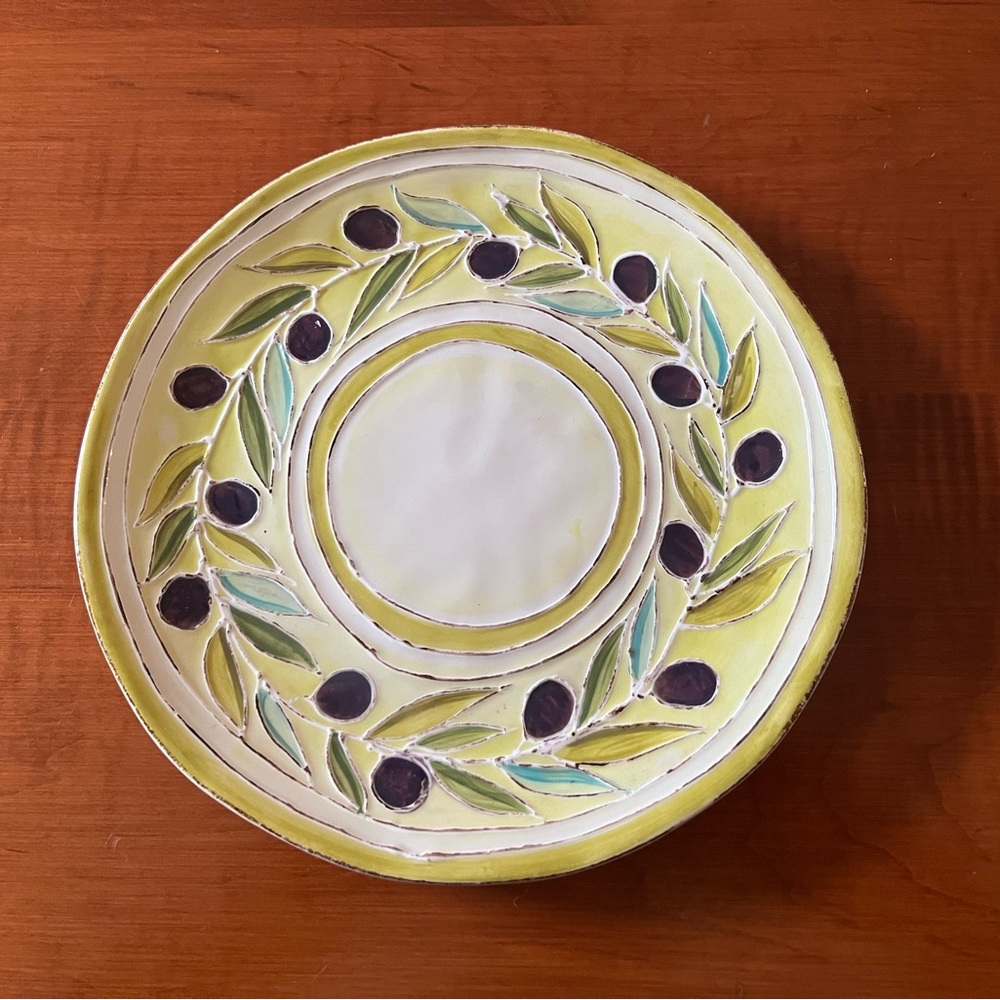8 Certified International Olive Branch Salad Plates